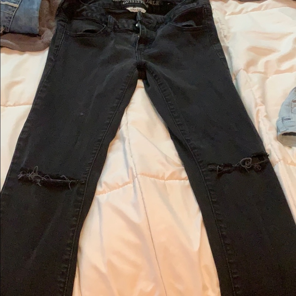 Size 4 black American eagle jeans